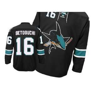  New San Jose Sharks # 16 Setoguchi Black jerseys size 54 