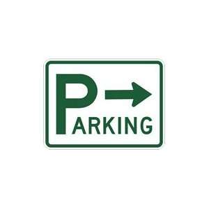  Big P Parking Lot Signs with Right Arrow   24x18