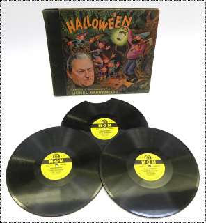   en with Lionel Barrymore MGM 30046 1947 78rpm Halloween Set  