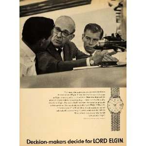 1965 Ad Elgin National Watch Co. Lord 25 Men Watches   Original Print 
