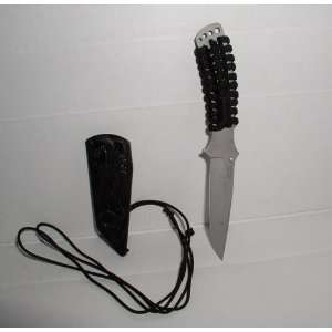 NECK KNIFE STAINLESS STEEL WITH HARD SHEATH