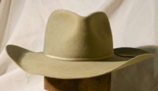 Vintage No. 1 Quality Stetson Western Fedora Hat, Tan  