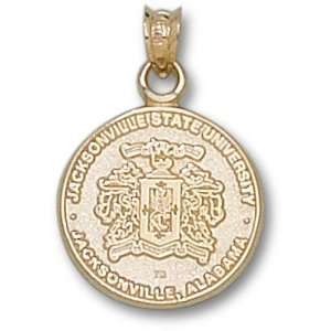  Jackson State Tigers Crest Pendant (Gold Plated) Sports 