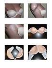 New HOT STRAPLESS BACKLESS BRA Reusable silicone Size A Beige  