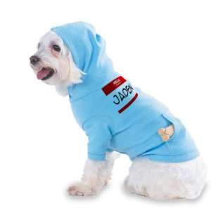 HELLO my name is JADEN Hooded (Hoody) T Shirt with pocket for your Dog 