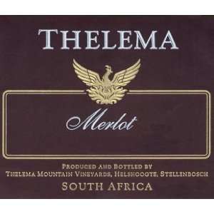  2007 Thelema Stellenbosch Merlot South Africa 750ml 