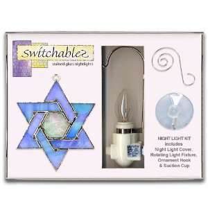     Star Of David   Stained Glass Night Light Kit 