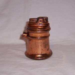 Antique Copper Plated Collectible 1950s Ronson Colony Table Lighter 