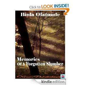 Memories of a Forgotten Slumber Biola Olatunde  Kindle 