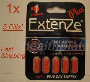 Extenze Plus 1 Pack 5 Tablets Male Enhancement  