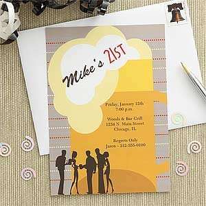  Beer Mug Personalized Birthday Party Invitations Health 