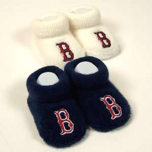  BOSTON RED SOX MLB BABY INFANT BOOTIES SOCKS 0 3 MONTHS 