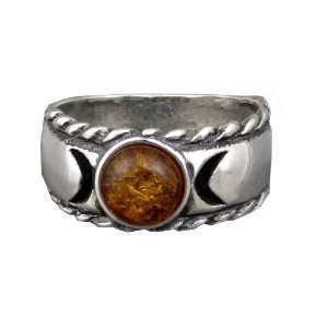 Triple Goddess Ring in Sterling Silver, Size 7 Other Sizes Available 