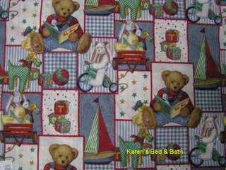 Blue Jean Teddy Bear Toddler Boy Girl Nursery Pillow  