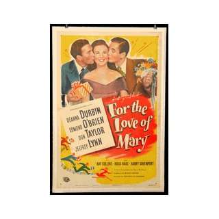  For The Love of Mary Linen backed poster 1948