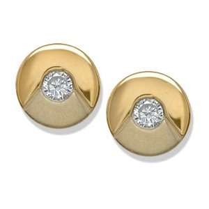    .24CT Round Diamond Earrings Gold and Diamond Source Jewelry