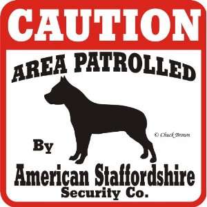  Dog Yard Sign Caution Area Patrolled By American 