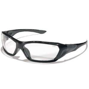   Safety Glasses With Black Frame And Clear Lens