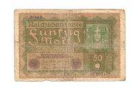 GERMAN GERMANY 50 MARK BANKNOTE BILL 1919 x  