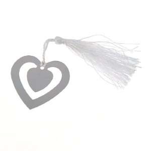Artwedding Heart Design Bookmark with Tassel for Favor Purpose (Set of 