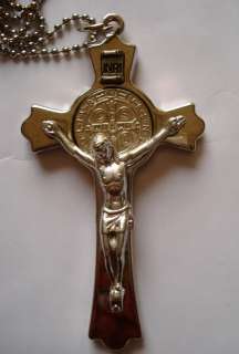 New Benedictine Cross St Benedict Medal Vestment W case  
