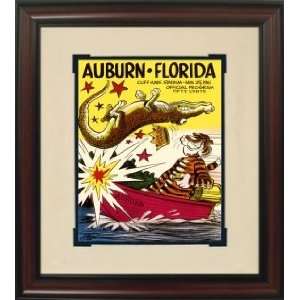   Auburn vs. Florida Historic Football Program Cover