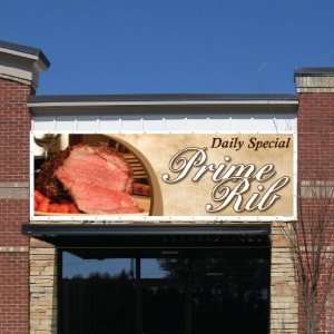  Restaurant Banner   4 x 12 Prime Rib Friday Saturday 