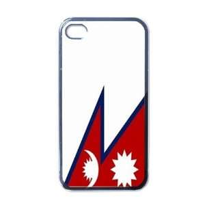  Nepal Flag Black Iphone 4   Iphone 4s Case Office 