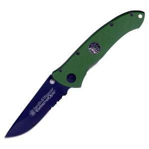  Smith & Wesson   Extreme OPS, 3.50 in. Black Blade, Green 