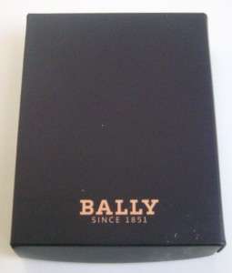 New Bally Brown Leather Notepad Holder with Gift Box and Notepad 