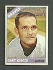1966 Topps Card 286 Gary Gieger Atlanta Braves  
