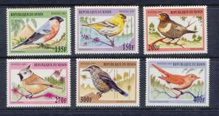 BENIN BIRDS 1997 SET OF 6 MNH  