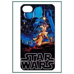 Star Wars War Movie Cartoon Fun Cute Style iPhone 4 iPhone4 Black Case 
