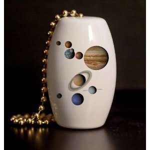  The Nine Planets Porcelain Fan / Light Pull