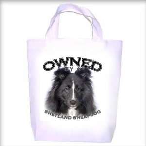  Shetland Sheepdog BLACK Owned Shopping   Dog Toy   Tote 