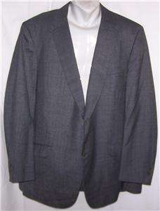 46R Rochester Guild CHARCOAL GRAY 2 BUTTON sport coat suit blazer 