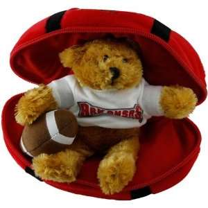   Arkansas Razorbacks Hidden Plush Bear Football Toy