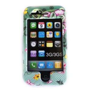   3G and 3GS iPhone Full flowers butterfly Hard Case