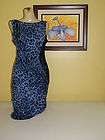 Blush Prom Dress Blue Leopard Print Sz 4  
