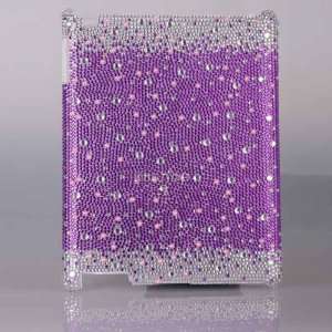 BLING BLING PURPLE Crystal & Rhinestone Ipad case for Models 2 or 3 by 