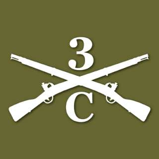 3rd US Infantry The Old Guard C Co Vinyl Decal Sticker  