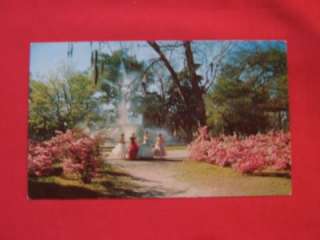 Vintage Forsyth Park Savannah Georgia Postcard  