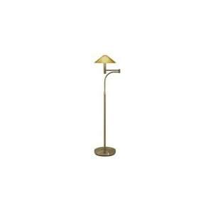 Sonneman   3071.38  Cone Glass Shade Swing Arm Floor Lamp Satin Brass 