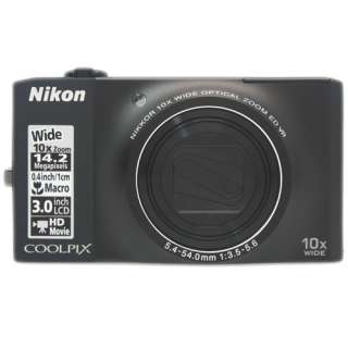 Nikon CoolPix S8000 Digital Camera (Black) + 4GB KIT 846431024266 