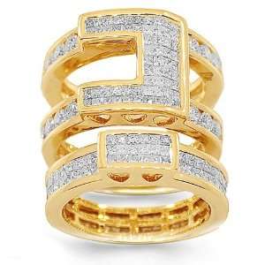  14K Yellow Gold Mens Diamond Pinky Ring 5.61 Ctw Avianne 