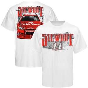 NASCAR Chase Authentics #14 Tony Stewart White Two Bar T shirt