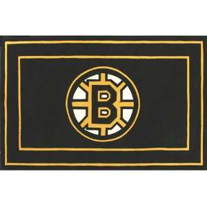   Anglo Oriental Boston Bruins Border Logo Floor Rug