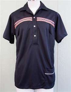 Vintage Bowling Shirt HILTON Wmns 70s 80s 34 S Black  