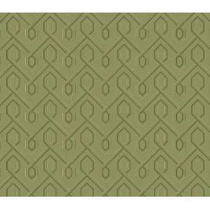 Green Geometric Contemporary Wallpaper