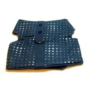  Blue and Silver Handcrafted Dog Coat by Canine Coature 